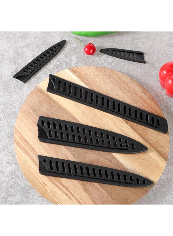 5 Pcs Universal Plastic Knife Guards, Kitchen Blade Safety Sheath Sleeves, Protective Covers for 3.5‑10 Inch Chef, Bread and Utility Knives - Image 5