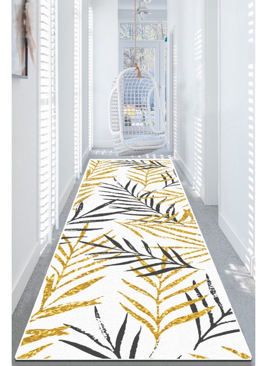 Acacia Ecru Runner Carpet DJT Non-Slip Base Washable, Roll Cut Runner.