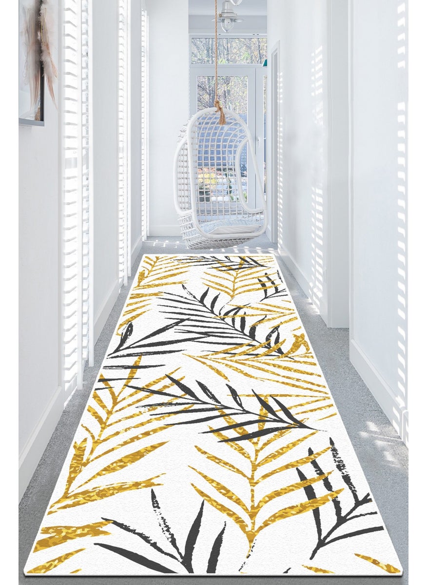 Acacia Ecru Runner Carpet DJT Non-Slip Base Washable, Roll Cut Runner.
