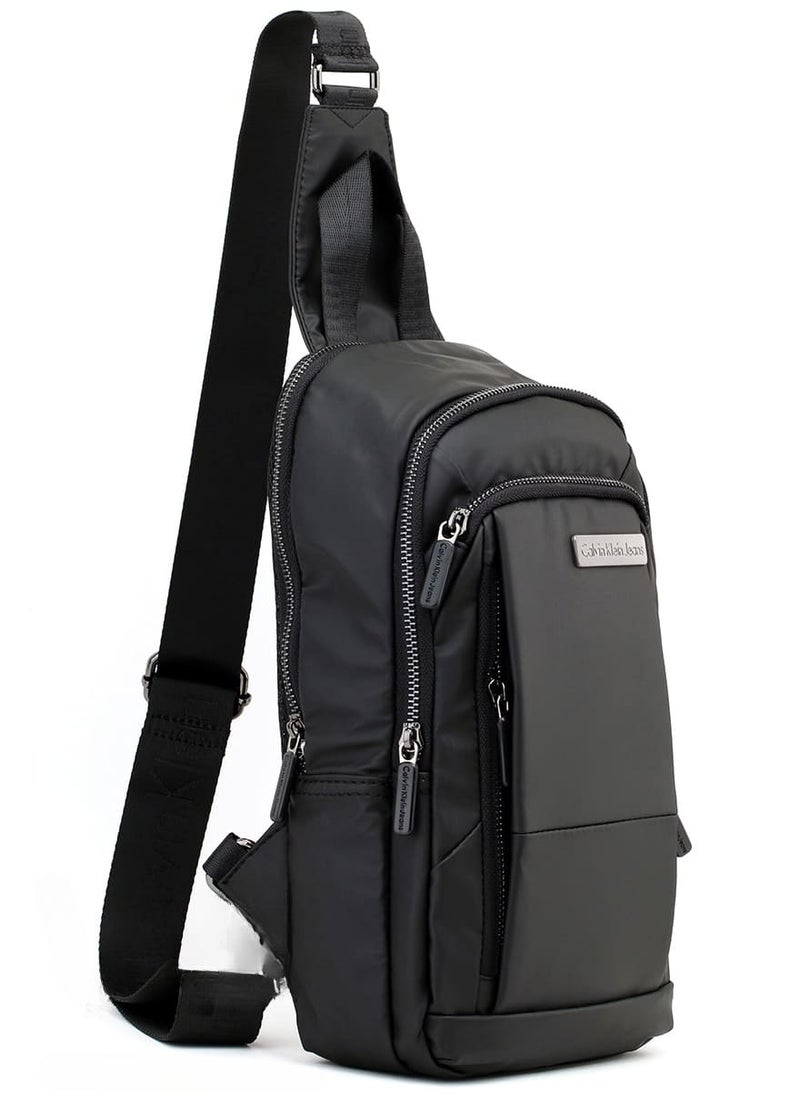 Generic - "Versatile and Stylish Black Shoulder Sling Bag: Ideal for Everyday Use with a Contemporary Design, Adjustable Strap for Comfort, Spacious Interior with Multiple Pockets, Durable Material for Long-Term Use, and Sleek Aesthetic Perfect for Any Occasion" - Image 1