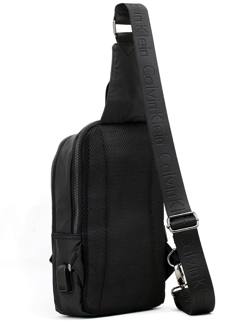 Generic - "Versatile and Stylish Black Shoulder Sling Bag: Ideal for Everyday Use with a Contemporary Design, Adjustable Strap for Comfort, Spacious Interior with Multiple Pockets, Durable Material for Long-Term Use, and Sleek Aesthetic Perfect for Any Occasion" - Image 1