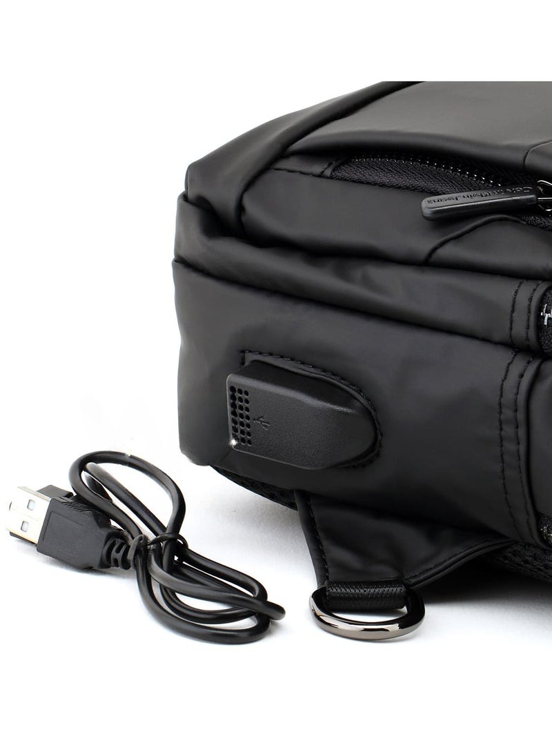 Generic - "Versatile and Stylish Black Shoulder Sling Bag: Ideal for Everyday Use with a Contemporary Design, Adjustable Strap for Comfort, Spacious Interior with Multiple Pockets, Durable Material for Long-Term Use, and Sleek Aesthetic Perfect for Any Occasion" - Image 1