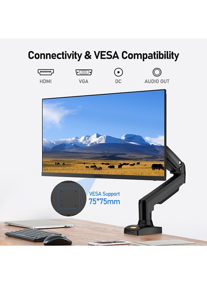 KOORUI - 27-Inch IPS Business Monitor – Full HD 1920 x 1080, 100Hz Refresh Rate, sRGB 99% Color Gamut, 16.9 Screen Ratio, 16.7m Maximum Color, Tilt Adjustable, with Built in Speaker, HDMI and VGA, Cinema mode, Eye Protection, RTS, FPS, Adaptive sync | N02 - Image 1
