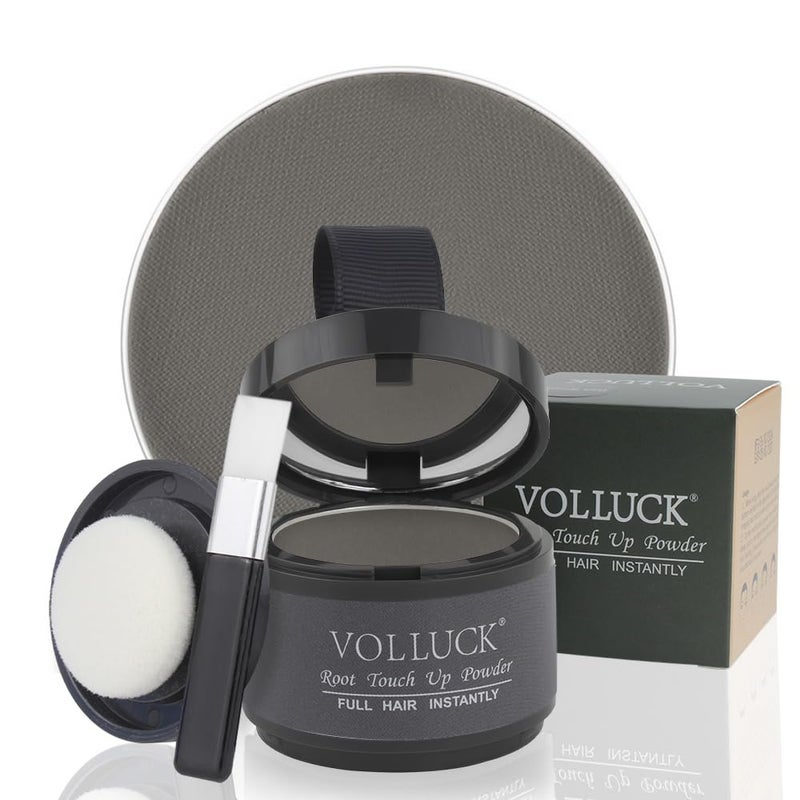 VOLLUCK Root Touch Up Hair Powder Root Cover Up Hairline Shadow Powder Stick Root Touch Up for Thinning Hair for Women and Men Bald Spots Eyebrows Beard Line Gray