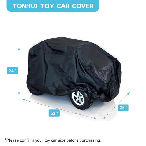 tonhui Kids Ride-On Toy Car Cover, Outdoor Wrapper Resistant Protection for Electric Battery Powered Children Wheels Toy Vehicles - Universal Fit, Water Resistant - Image 4