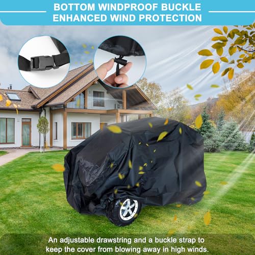 tonhui Kids Ride-On Toy Car Cover, Outdoor Wrapper Resistant Protection for Electric Battery Powered Children Wheels Toy Vehicles - Universal Fit, Water Resistant - Image 2