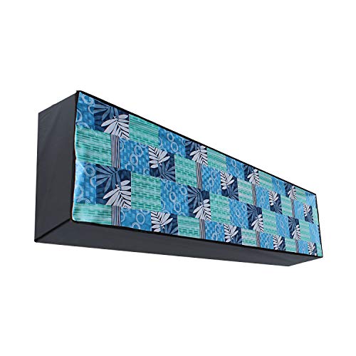 Lithara Waterproof Printed AC Cover for Split AC 2 Ton Indoor Unit | All Weather Cover | Elastic Stretchable | (Design43 Multicolor) - Image 1