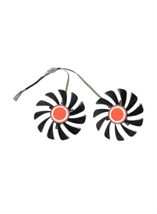 مروحة تبريد هواء GPU لبطاقة الفيديو بديلة متوافقة مع XFX لون عشوائي - Image 1