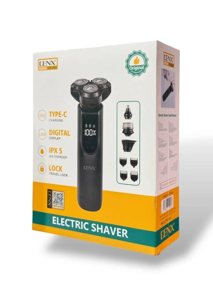 Denx DX 1365 Professional Hair Clipper Waterproof Electric Hair Clipper - Image 1