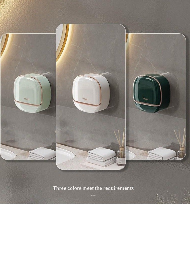 Innovative soap dispenser with a flip-top design and a water drain hole that keeps your soap dry and clean for longer and adds an elegant touch to your bathroom or kitchen. - Image 1