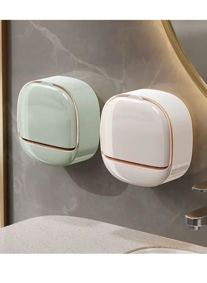Innovative soap dispenser with a flip-top design and a water drain hole that keeps your soap dry and clean for longer and adds an elegant touch to your bathroom or kitchen. - Image 2