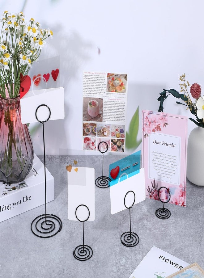 Lemecima 36 Pieces Table Number Holders 3 Size Place Card Holder Name Numbers Menu Memo Note Card Picture Photo Holder Clip Stand Table Sign Holders for Wedding Anniversary Party Display(Black) - Image 4