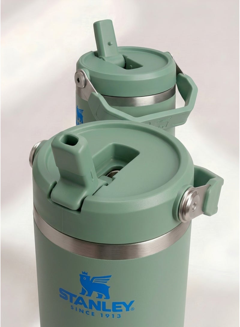 Stanley IceFlow 2.0 Fast Flow 30 oz Insulated Stainless Steel Tumbler with Handle – Leakproof BPA-Free Water Bottle with Twist-On Angled Spout Lid, Bay Leaf Green - Image 2