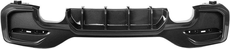 QASULER Carbon Fiber Look Rear Bumper Diffuser for BMW - Image 4