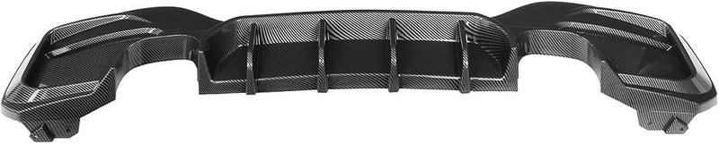 QASULER Carbon Fiber Look Rear Bumper Diffuser for BMW - Image 1