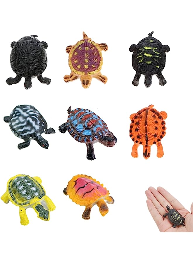 Excefore Pcs Turtle Figurines Toys, Durable Model Tortoise Toys, Realistic Small Tortoise, Miniature Figurines for Kids Toddler Bathtub, Party Ornaments - Image 1