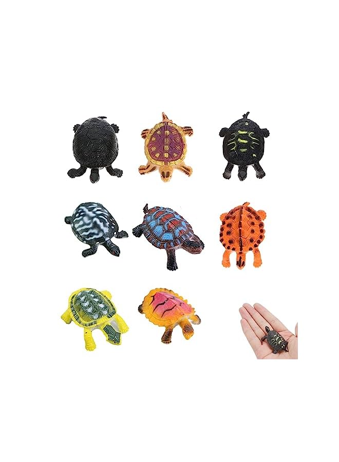 Excefore Pcs Turtle Figurines Toys, Durable Model Tortoise Toys, Realistic Small Tortoise, Miniature Figurines for Kids Toddler Bathtub, Party Ornaments - Image 2