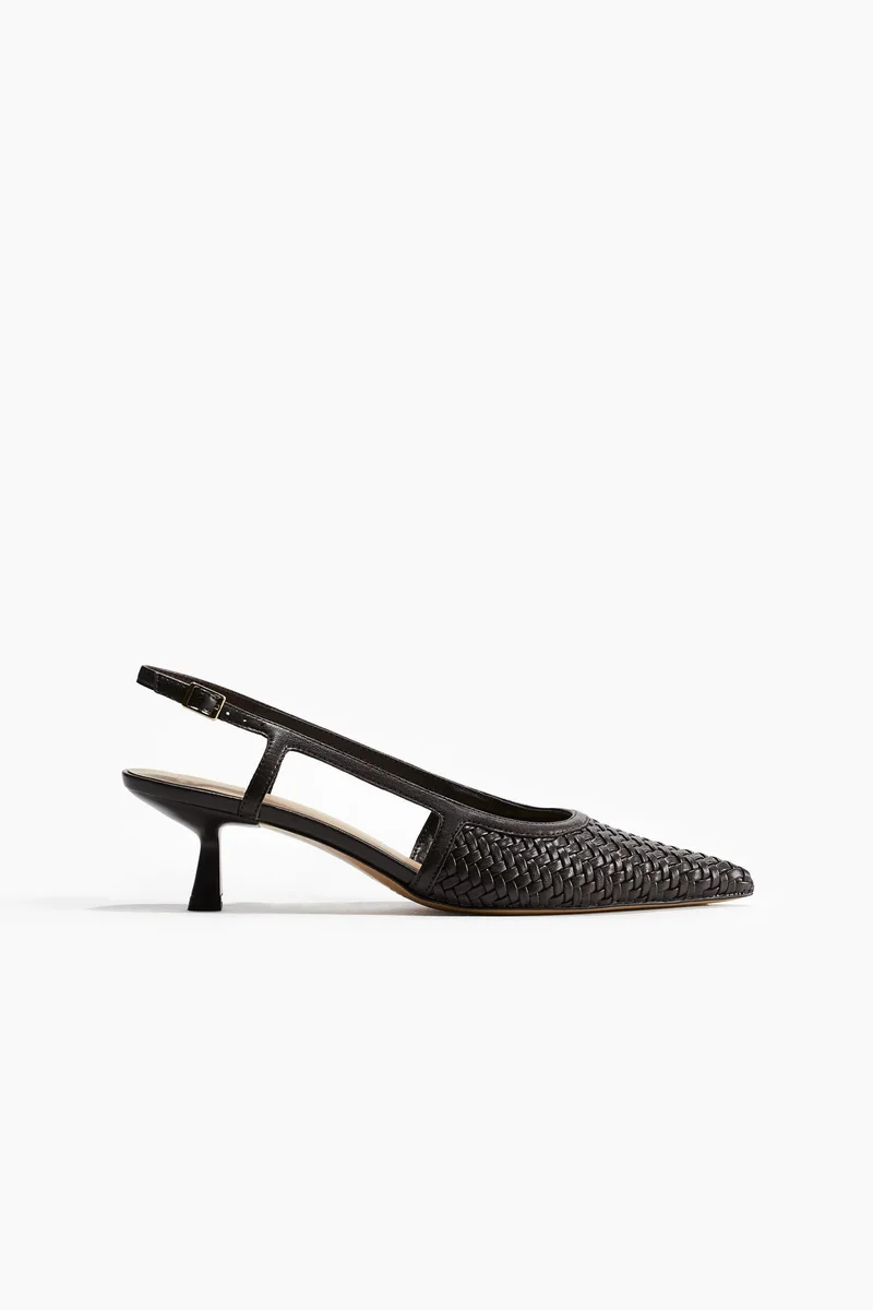 H&M Braided slingback court shoes