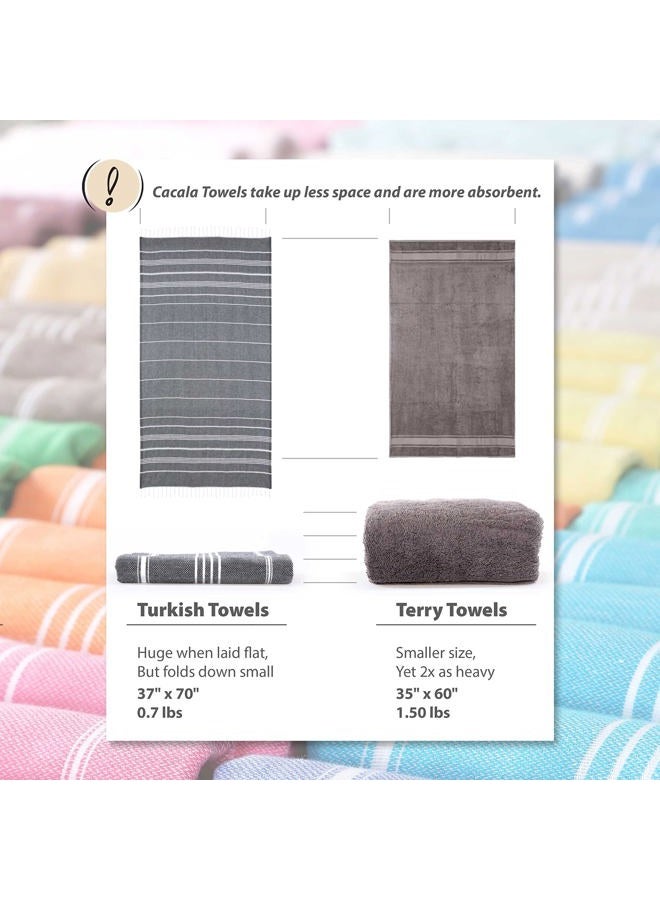 Cacala Pestemal Turkish Bath Towels 37x70%100 Cotton Fushia - Image 5