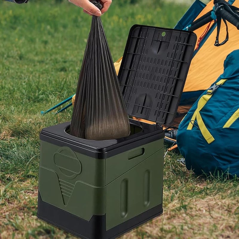 Portable Toilet Bags Leak Proof Pack of 1 for Camping Bathroom Bedroom Trash Can - Image 4