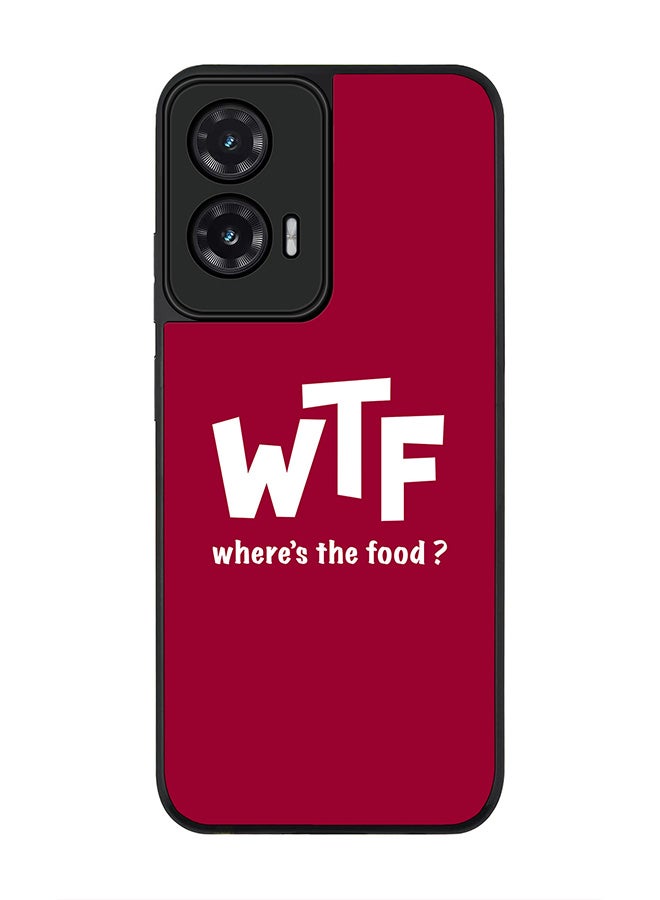 Stylizedd For Motorola Moto G35 Case,Slim fit Camera Protection, Shockproof Thin Phone cover  - Where's the food?