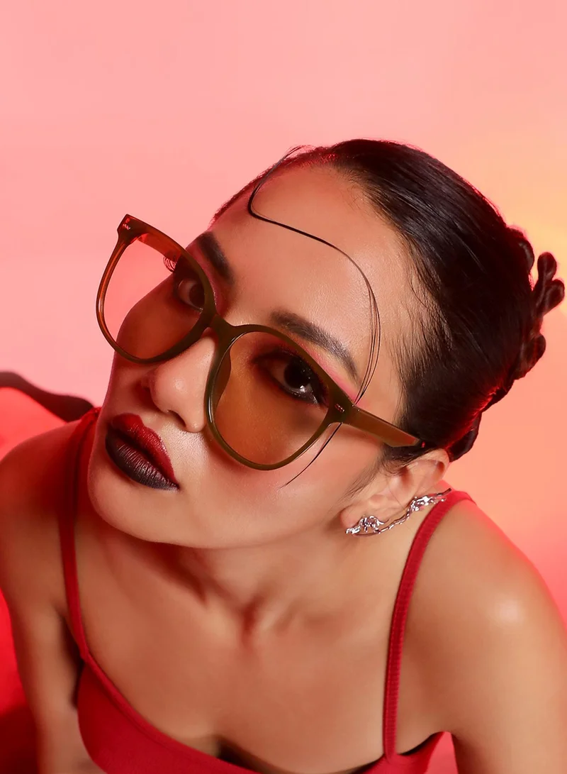 صوص هاوت نظارة شمسية كبيرة بعدسات ملونة