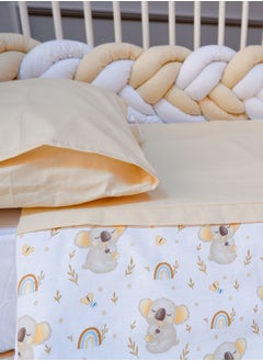FUN MOMENT Baby Bed Braided Bassinet with Quilt, Pillow and Sheet  - Image 4