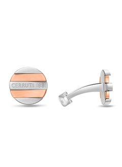 CERRUTI 1881 Cufflinks for Men in Silver and Rose Gold  - Image 1