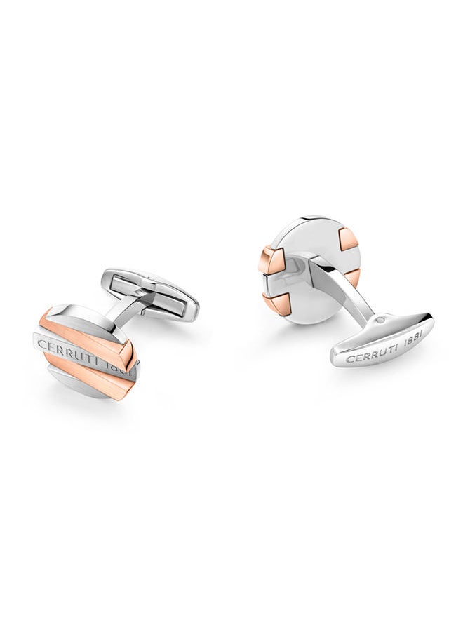 Cerruti 1881 Cufflinks for Men in Silver and Rose Gold - pzsku/ZAB08E91C15ED2605F3AAZ/45/_/1673502389/6a454921-0fe4-40a3-90b9-0809267c3544