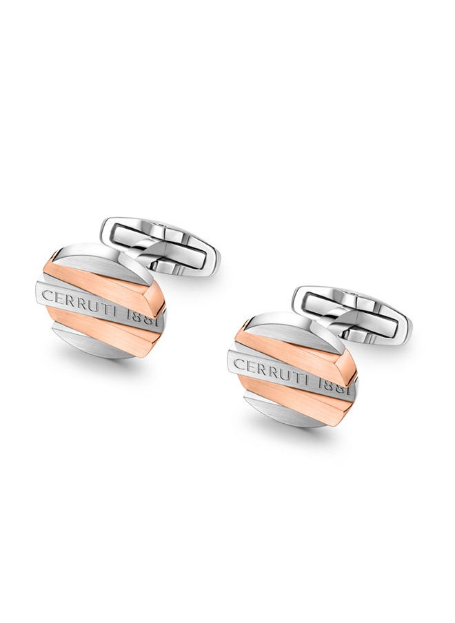 Cerruti 1881 Cufflinks for Men in Silver and Rose Gold - pzsku/ZAB08E91C15ED2605F3AAZ/45/_/1673502389/c89ed97f-9017-4990-aaf8-6c8c197b2955