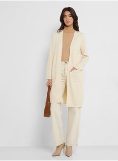 VERO MODA V Neck Pocket Coat  - Image 4