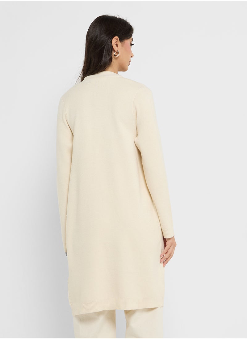 VERO MODA V Neck Pocket Coat  - Image 2