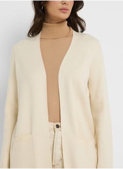 VERO MODA V Neck Pocket Coat  - Image 3