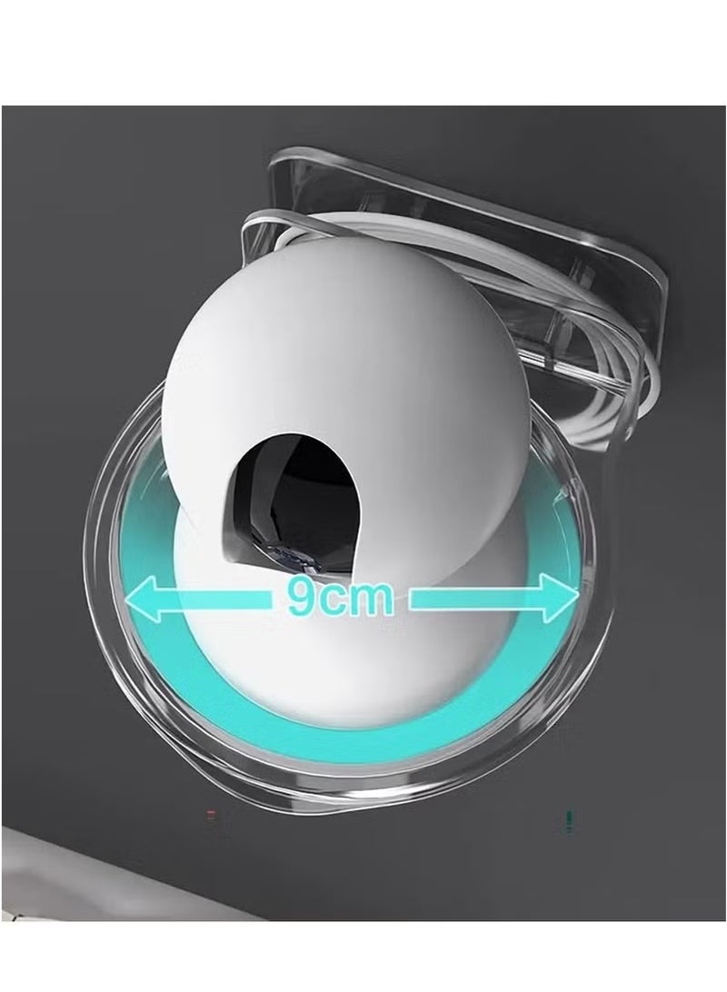 2-Pack Surveillance Cameras Holder – Transparent Acrylic Surveillance Shelf, Punch-Free Mounting - Image 3