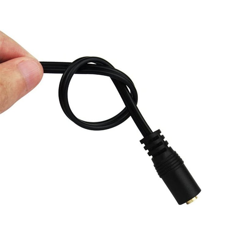 klarako PULABO Audio Converter Line 3.5mm Plug Females to Two RCA Stereo Jacks Cable Male,0.25M Black Convenient - Image 4