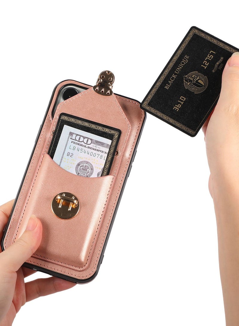 Suteni Back Cover Leather Card Slots Phone Case for iPhone - Image 4