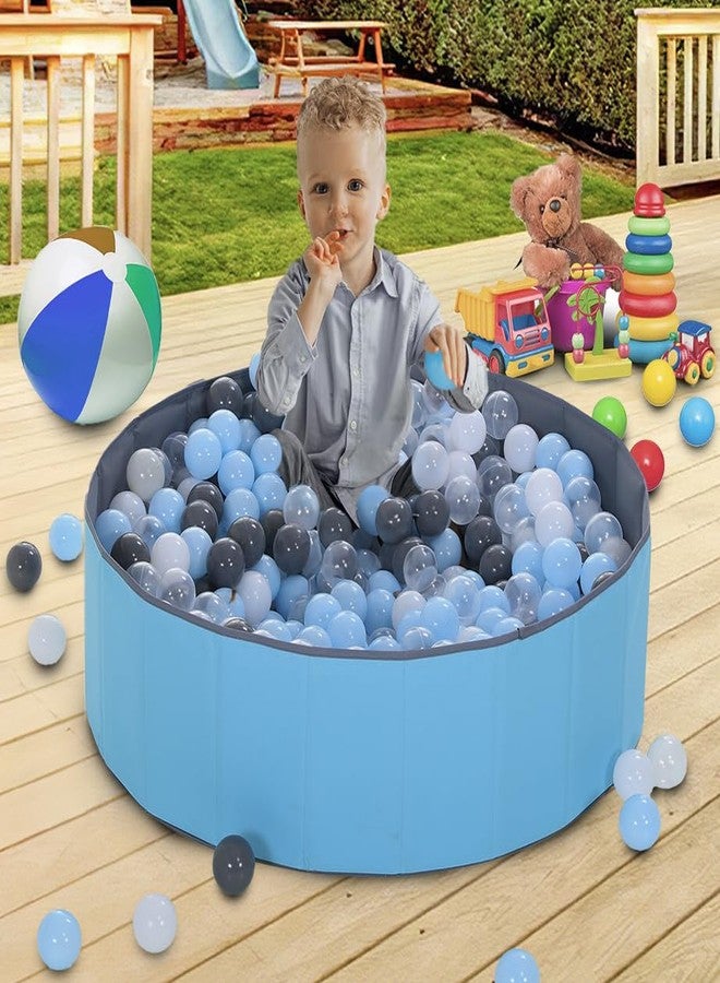 LimitlessFunN Foldable Double Layer Oxford Cloth Kids Ball Pit, Play Ball Pool with Storage Bag (Balls Not Included) Playpen for Baby Toddlers (48 Inch, Large, Blue) - Image 3