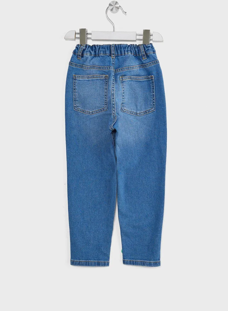 ديفاكتو بنطال جينز منفوش للأولاد
