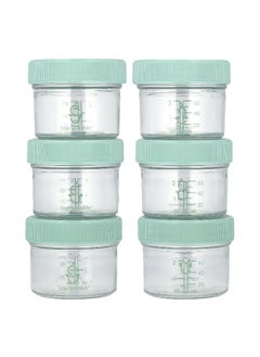 Sage Spoonfuls Sage Spoonfuls, Glass Baby Food Storage Jars, 6 Pack (4 oz) Each  - Image 1