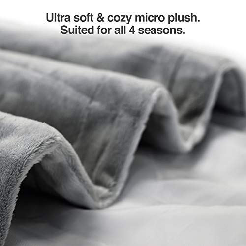 PetFusion Premium Dog &Cat Blanket | Ultra Soft Available in Plush or Quilted; 2 Colors (Grey; Brown) | Perfect Blanket for Small Dogs & Large Dogs - Image 5