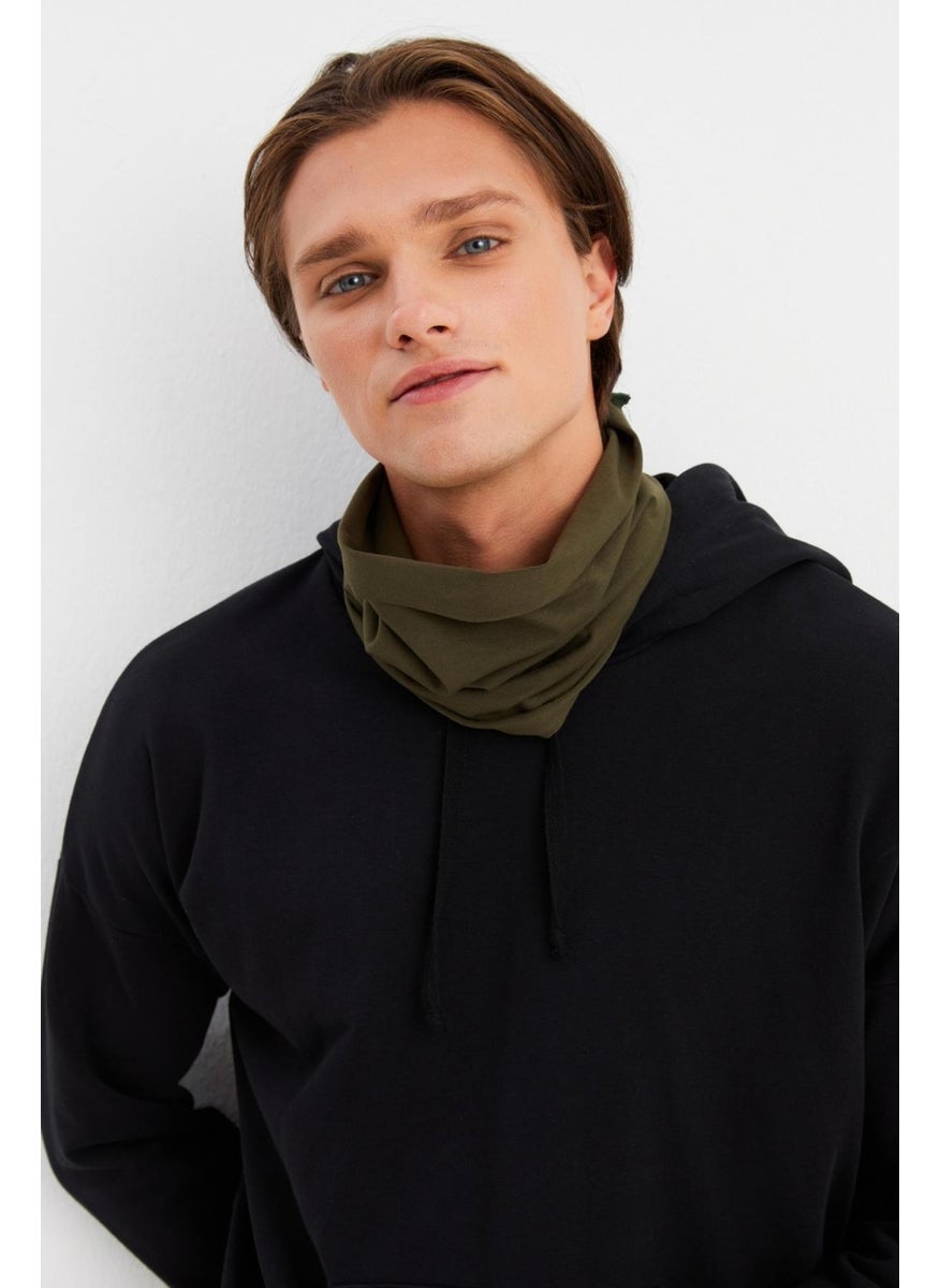 Butikgiz KHAKI Men's 4-function Protective Cotton, Flexible, Anti-Sweat, Bandana, Neck Collar, Buff, Mask  - Image 2
