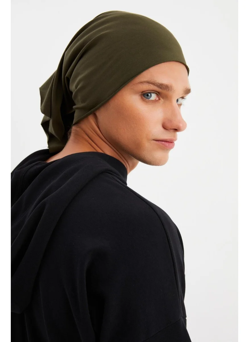 Butikgiz KHAKI Men's 4-function Protective Cotton, Flexible, Anti-Sweat, Bandana, Neck Collar, Buff, Mask