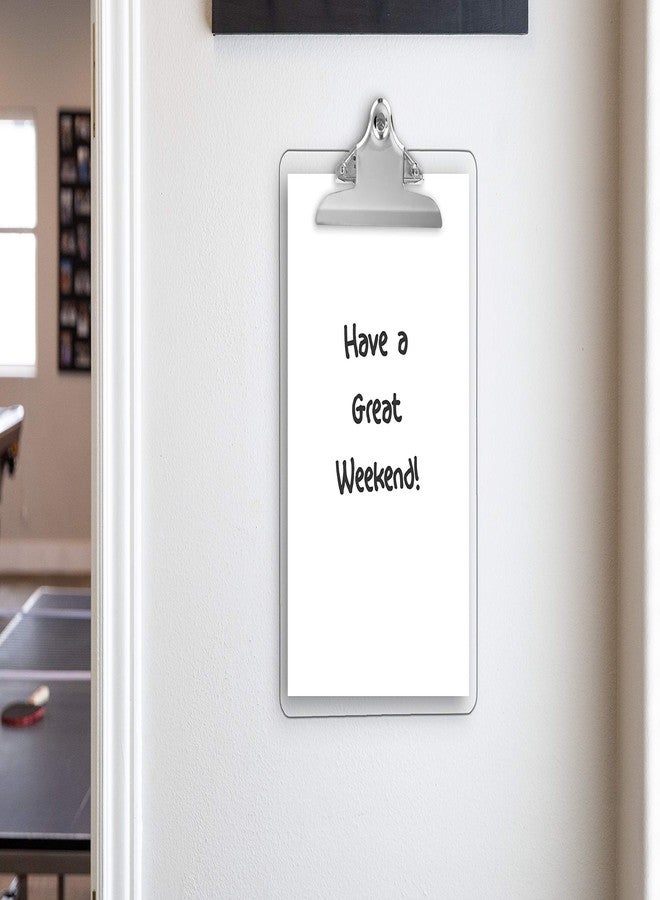 Office Solutions Direct Plastic Transparent Clipboards (Set of 6) Multi Pack Clipboard | Strong 12.5 x 9 Inch | Holds 100 Sheets! Acrylic Clipboards with Big Clips | School Supplies for Kids, Teachers, College Students - Image 4