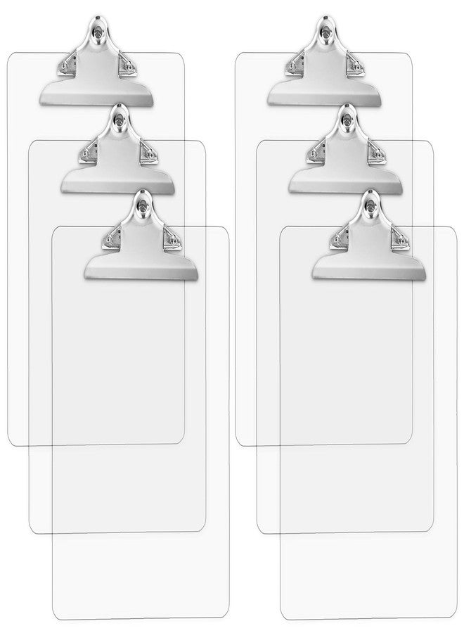 Office Solutions Direct Plastic Transparent Clipboards (Set of 6) Multi Pack Clipboard | Strong 12.5 x 9 Inch | Holds 100 Sheets! Acrylic Clipboards with Big Clips | School Supplies for Kids, Teachers, College Students - Image 1