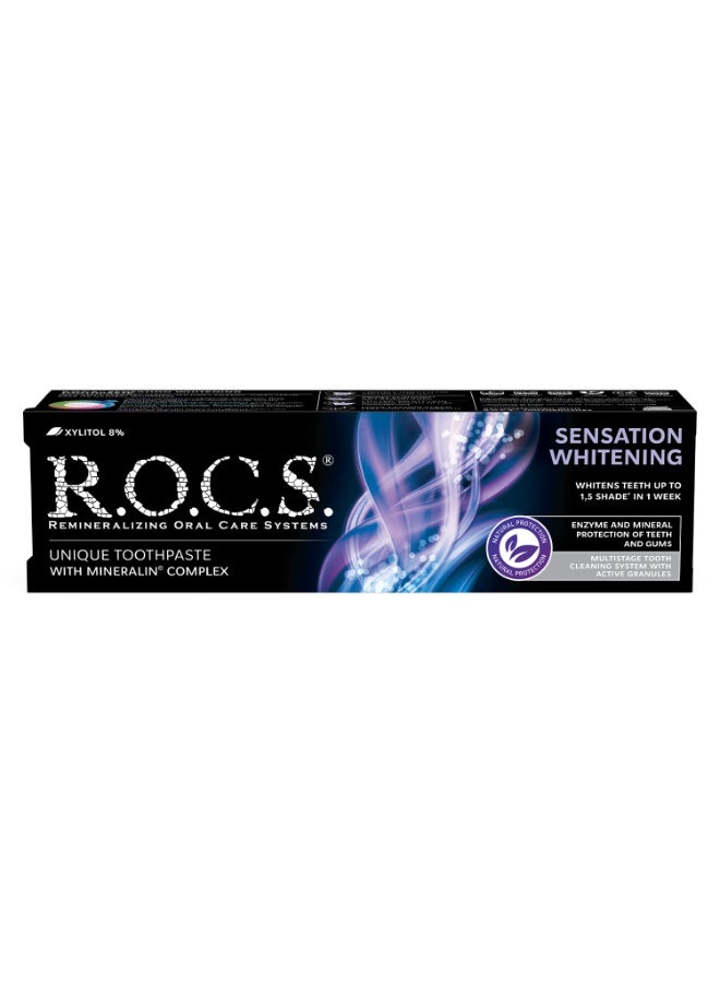 Rocs Toothpaste R.O.C.S. Sensation Whitening, extreme fresh 74 g - Image 2