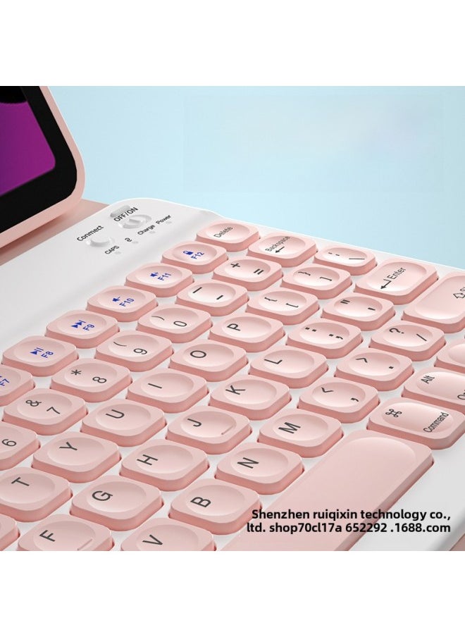 Generic Bluetooth Keyboard Case For Air5 Tablet 9.7 Silicone Anti-fall Pro11 Upper Pen Slot Ipad9 Protective Cover-Color:Black ]-Applicable Model:2018/2020/2021/2022ipad Pro11  - Image 4