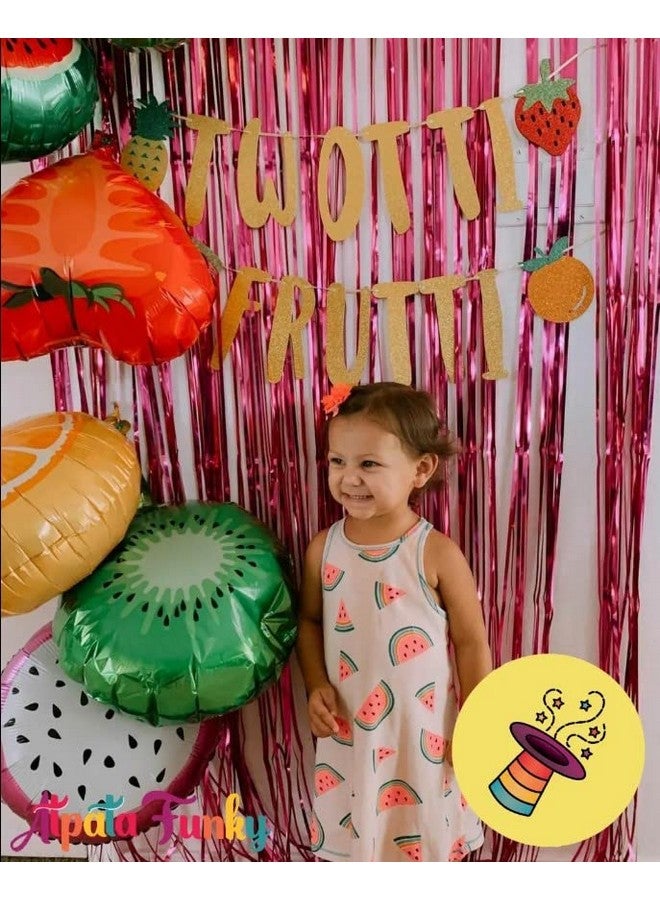 Atpata Funky 6pcs. Fruit Shape Foil Balloons Combo: Round Kiwi, Star Kiwi, Orange, and Watermelon Foil Balloons - Perfect for Summer Pool Aloha Tropical Parties and Celebrations - Image 5