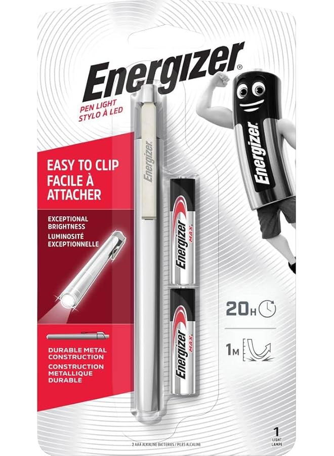 Energizer Fit in Pocket LED Penlight with 2 AAA Batteries - Image 1
