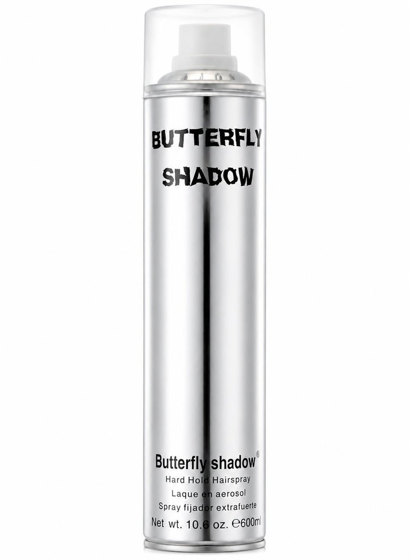 Butterfly Shadow Hair Spray 600ml Extra Strong Hold Styling Spray with 24-Hour Control & Shine - Image 1