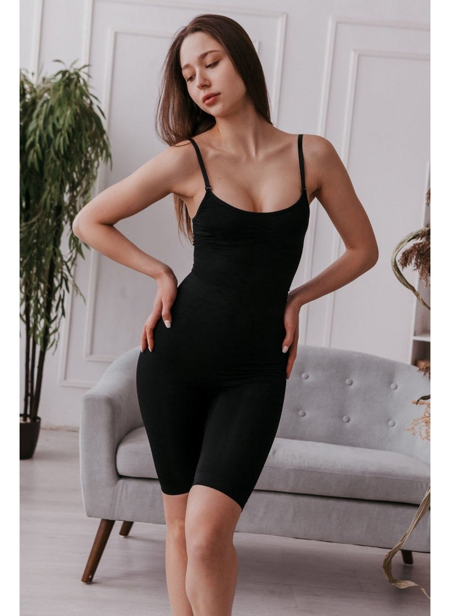 Mistirik Mistrik 5 Zone Firming Anti-Sagging Hips Firming Tight Full Length Corset Black Color  - Image 1
